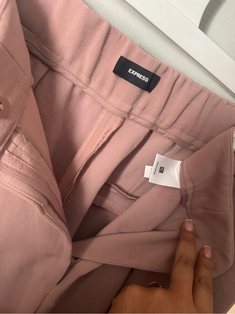 Express Dusty Rose Wide Leg Pants
